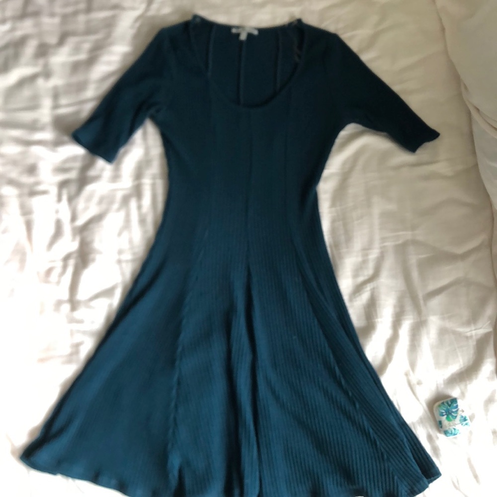 Teal sweater material Charlotte Russe small dress